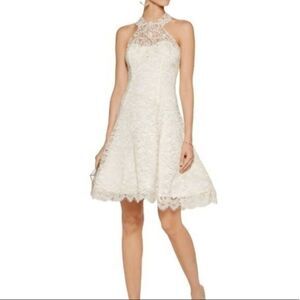 Marchesa Notte Ivory Lace Dress
